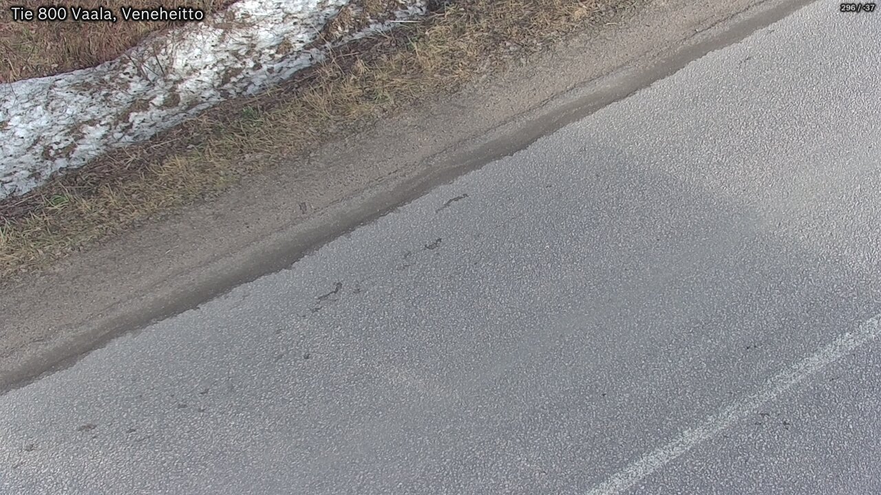 Weather Camera Image Road 800 Vaala, Veneheitto, Vaala, Pohjois-Pohjanmaa