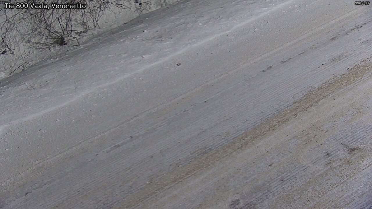 Weather Camera Image Väg 800 Vaala, Veneheitto, Vaala, Pohjois-Pohjanmaa