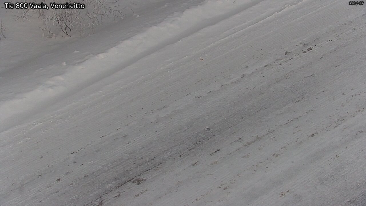 Weather Camera Image Road 800 Vaala, Veneheitto, Vaala, Pohjois-Pohjanmaa