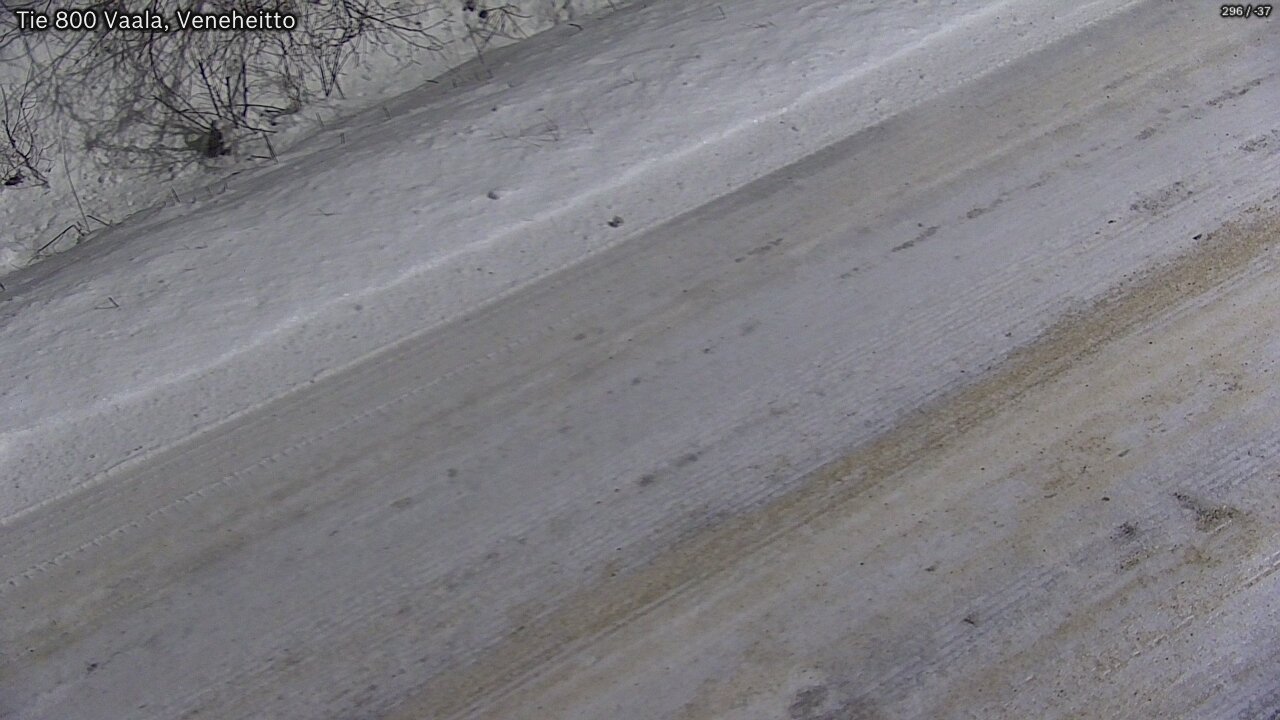 Weather Camera Image Väg 800 Vaala, Veneheitto, Vaala, Pohjois-Pohjanmaa