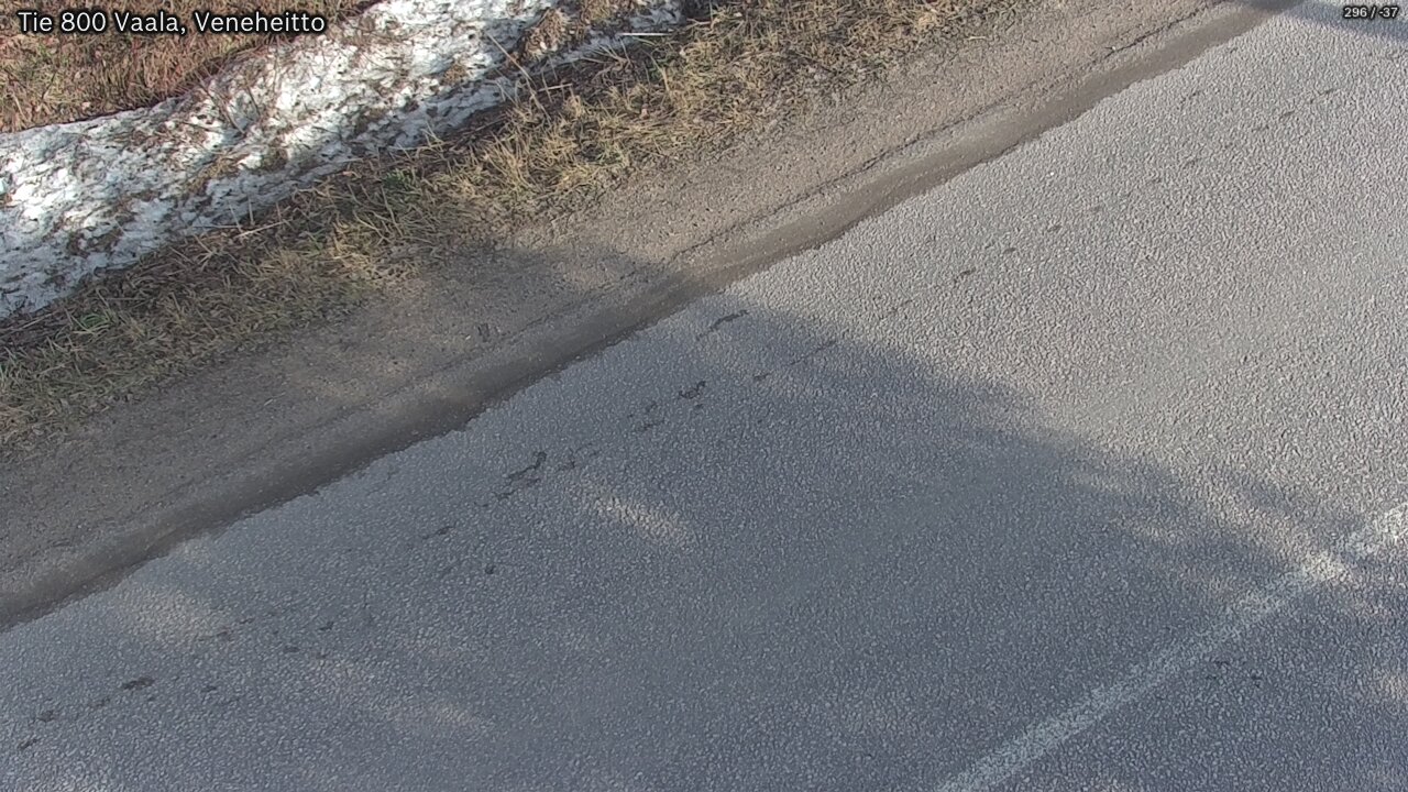 Weather Camera Image Road 800 Vaala, Veneheitto, Vaala, Pohjois-Pohjanmaa