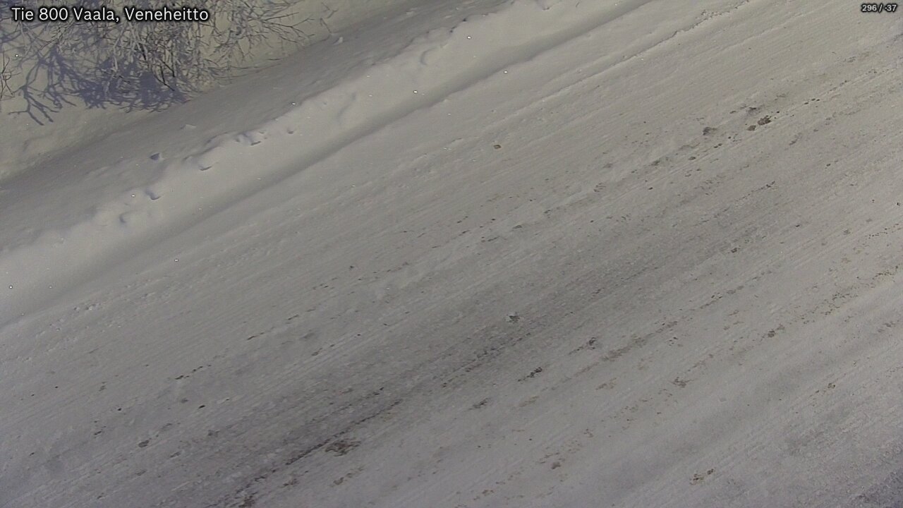 Weather Camera Image Road 800 Vaala, Veneheitto, Vaala, Pohjois-Pohjanmaa