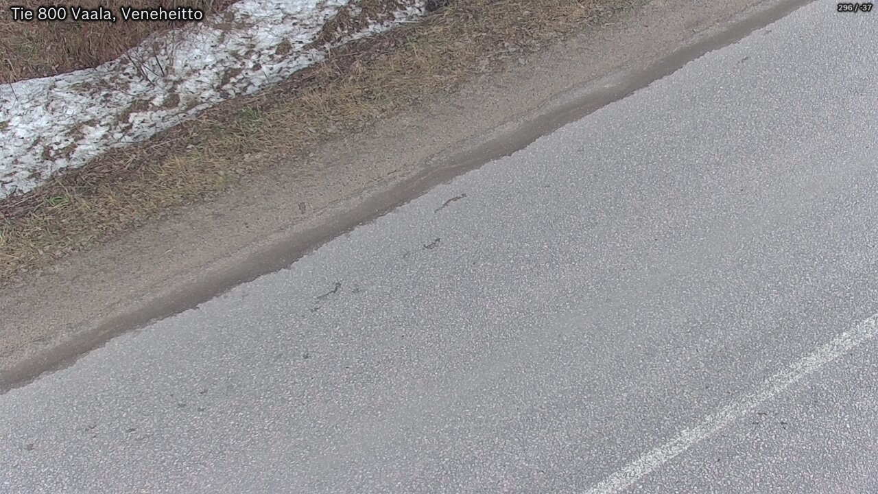 Weather Camera Image Road 800 Vaala, Veneheitto, Vaala, Pohjois-Pohjanmaa