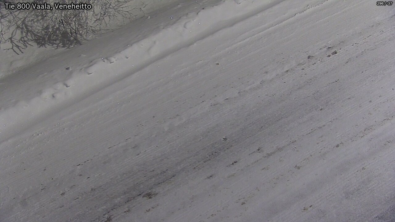 Weather Camera Image Road 800 Vaala, Veneheitto, Vaala, Pohjois-Pohjanmaa