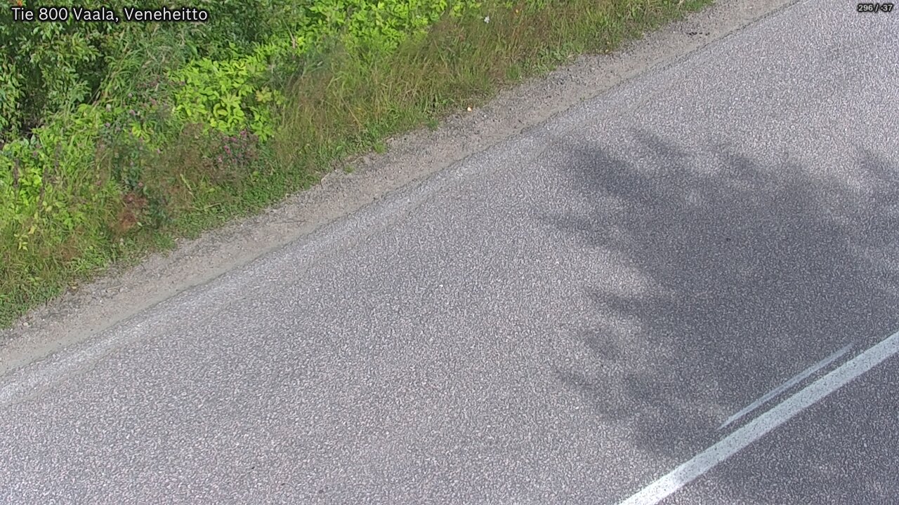 Weather Camera Image Road 800 Vaala, Veneheitto, Vaala, Pohjois-Pohjanmaa
