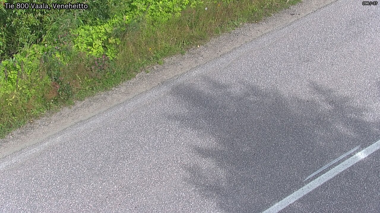 Weather Camera Image Road 800 Vaala, Veneheitto, Vaala, Pohjois-Pohjanmaa