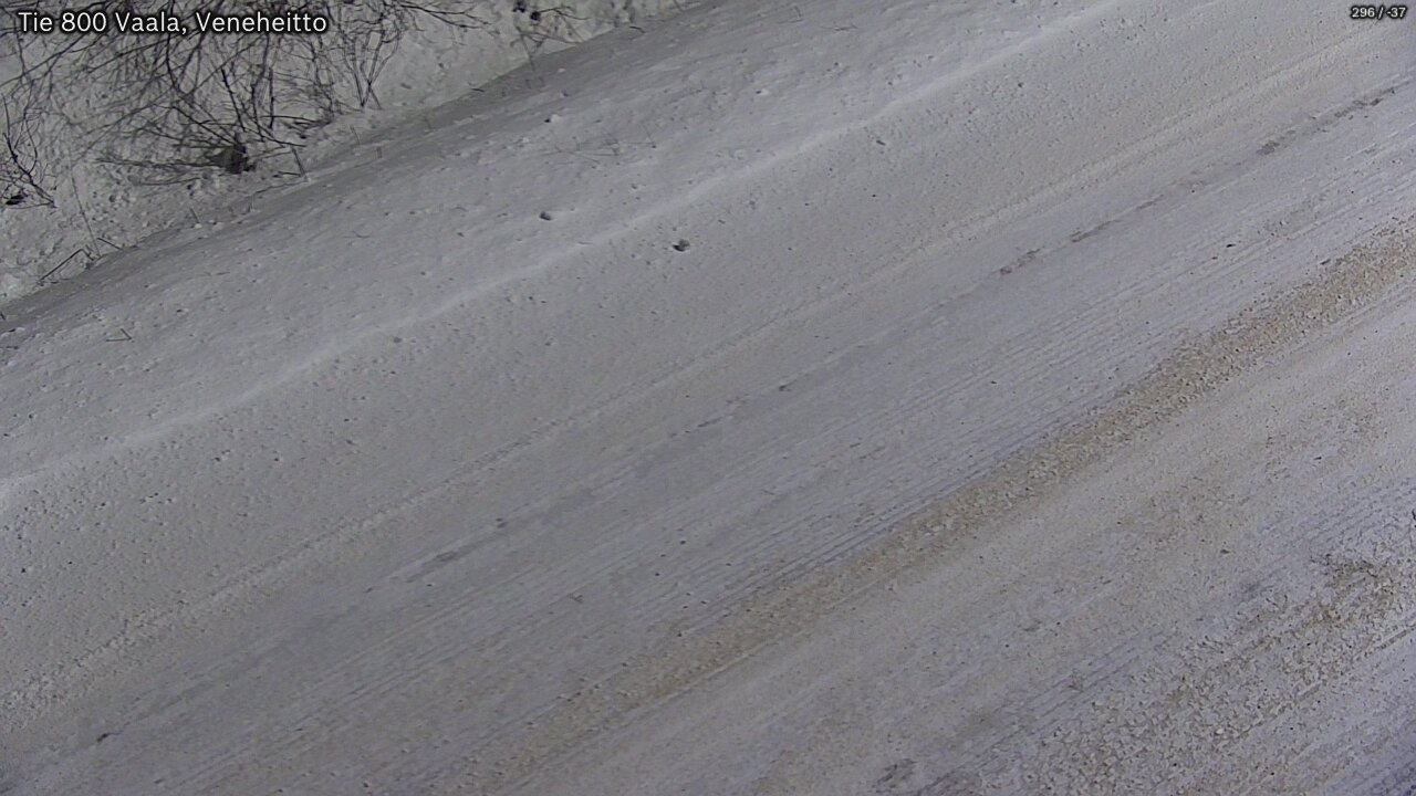 Weather Camera Image Väg 800 Vaala, Veneheitto, Vaala, Pohjois-Pohjanmaa