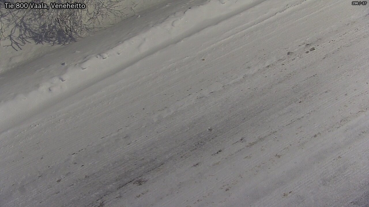 Weather Camera Image Road 800 Vaala, Veneheitto, Vaala, Pohjois-Pohjanmaa