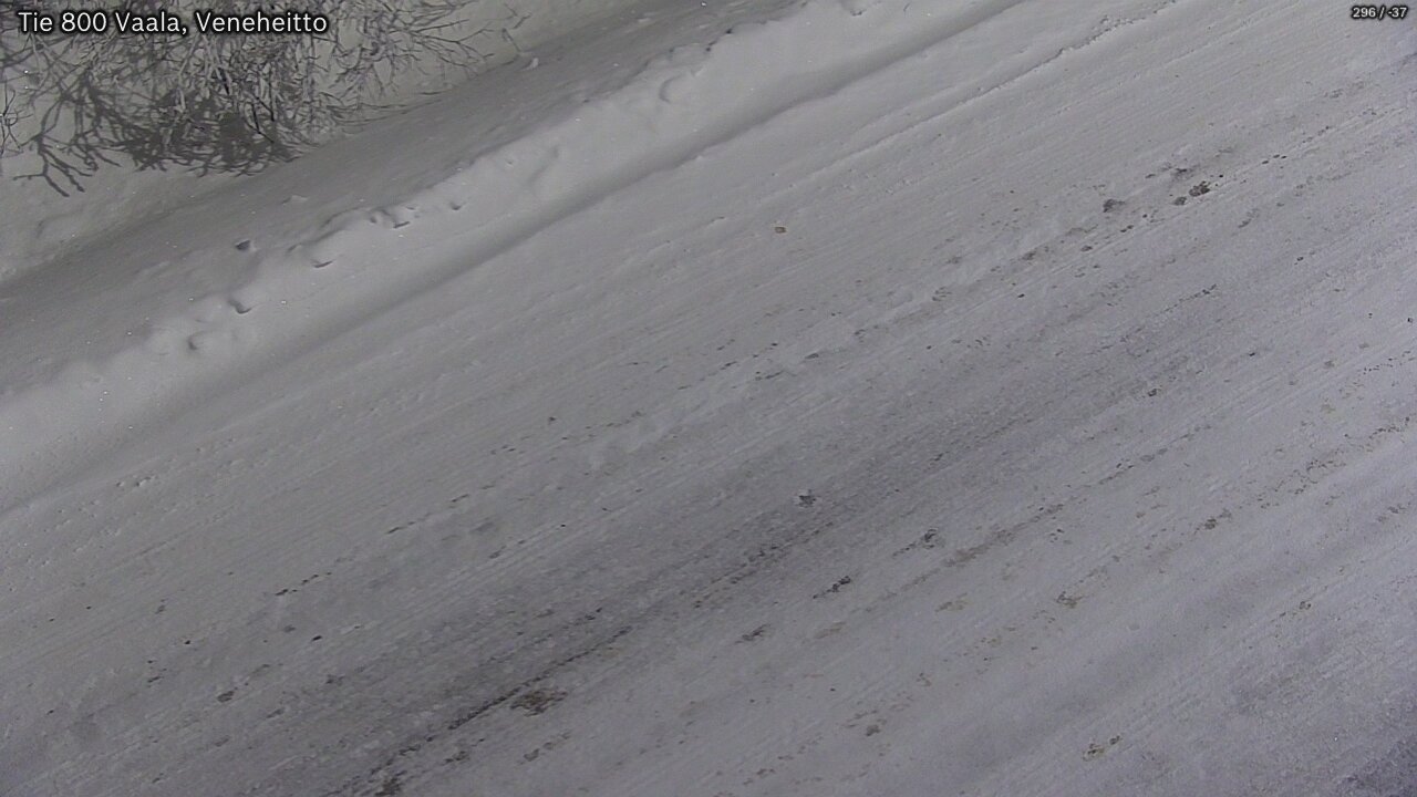 Weather Camera Image Road 800 Vaala, Veneheitto, Vaala, Pohjois-Pohjanmaa