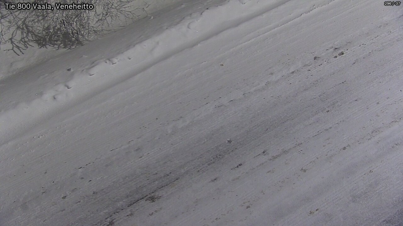 Weather Camera Image Road 800 Vaala, Veneheitto, Vaala, Pohjois-Pohjanmaa