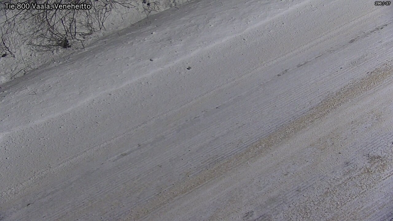 Weather Camera Image Väg 800 Vaala, Veneheitto, Vaala, Pohjois-Pohjanmaa