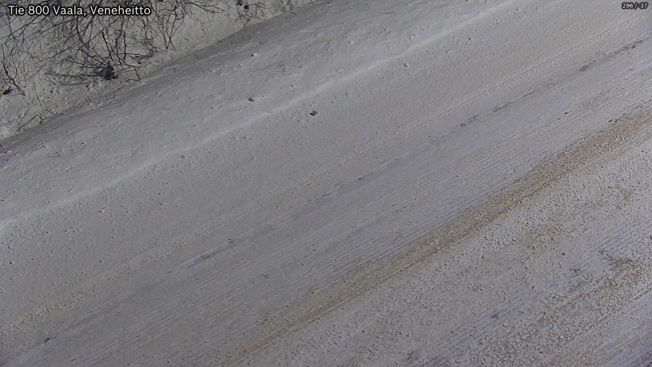 Weather Camera Image Väg 800 Vaala, Veneheitto, Vaala, Pohjois-Pohjanmaa