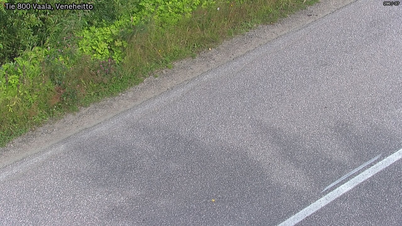 Weather Camera Image Road 800 Vaala, Veneheitto, Vaala, Pohjois-Pohjanmaa