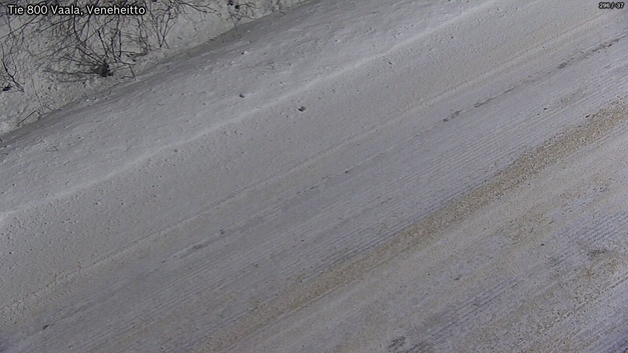 Weather Camera Image Väg 800 Vaala, Veneheitto, Vaala, Pohjois-Pohjanmaa