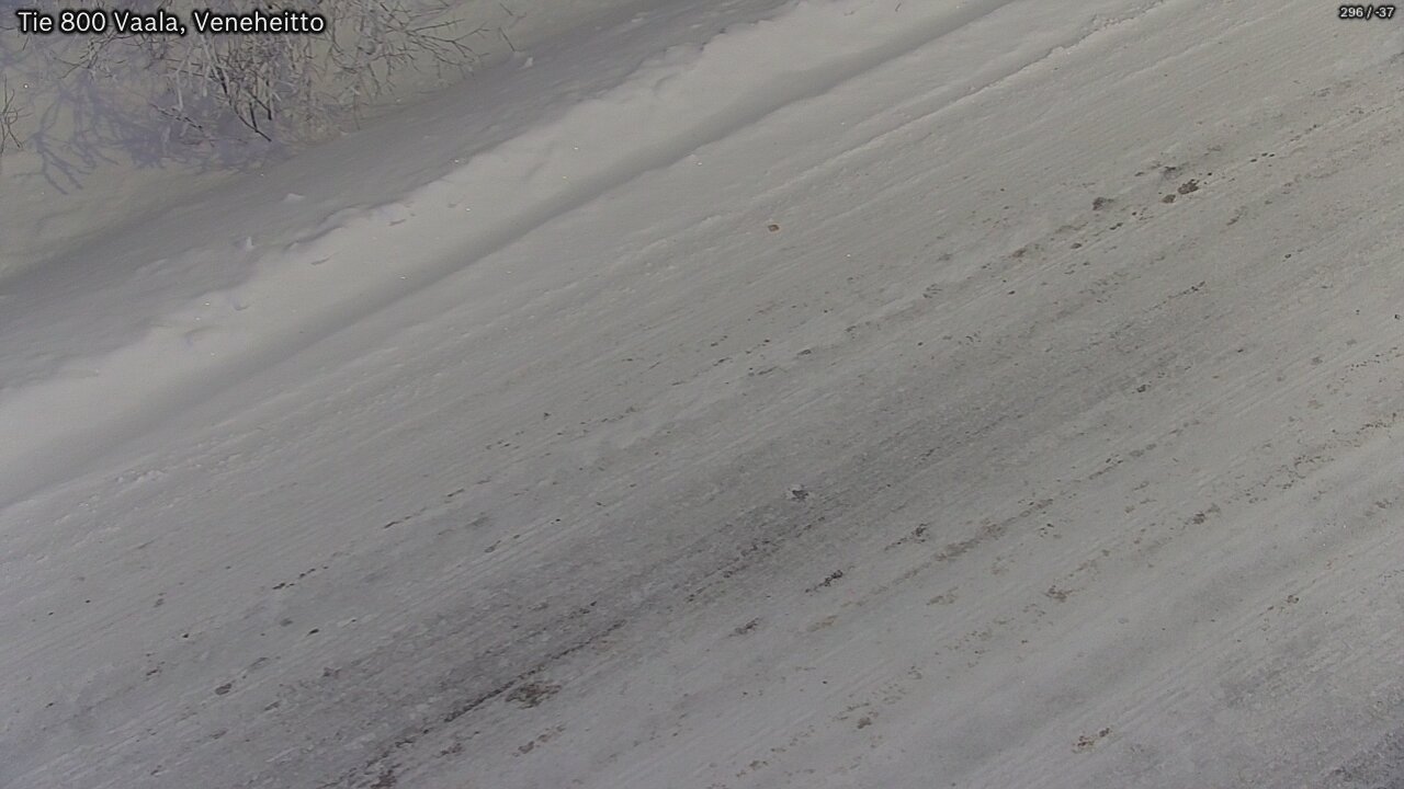 Weather Camera Image Road 800 Vaala, Veneheitto, Vaala, Pohjois-Pohjanmaa