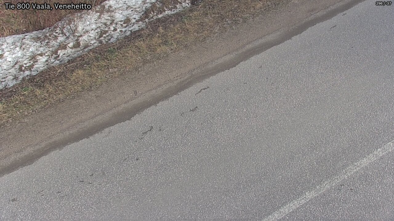 Weather Camera Image Road 800 Vaala, Veneheitto, Vaala, Pohjois-Pohjanmaa