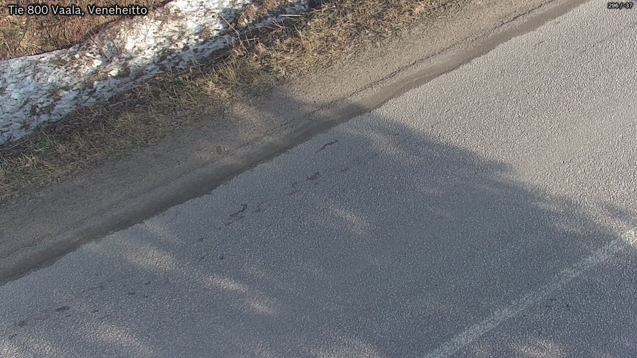 Weather Camera Image Road 800 Vaala, Veneheitto, Vaala, Pohjois-Pohjanmaa