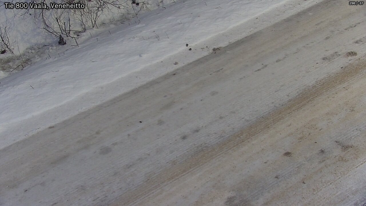 Weather Camera Image Road 800 Vaala, Veneheitto, Vaala, Pohjois-Pohjanmaa