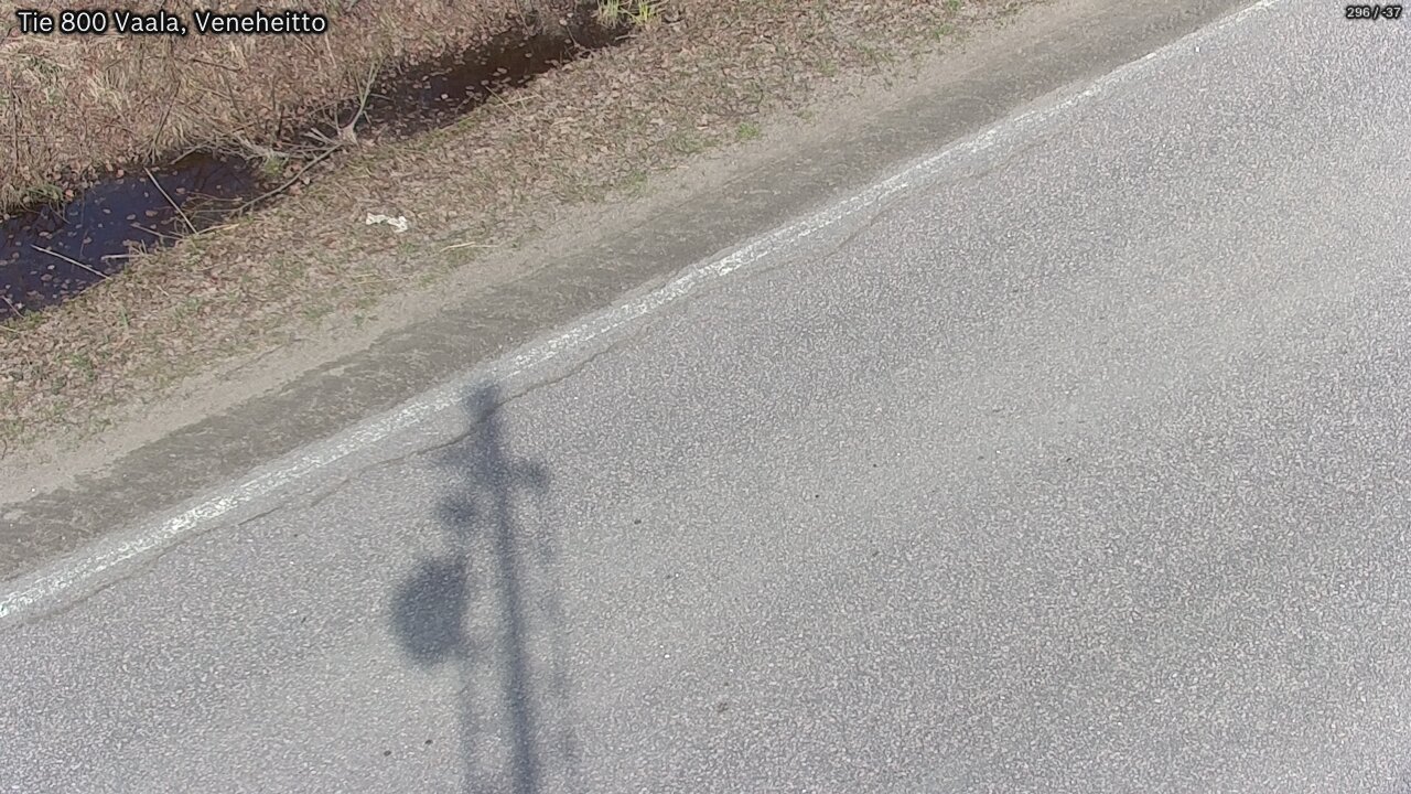 Weather Camera Image Road 800 Vaala, Veneheitto, Vaala, Pohjois-Pohjanmaa