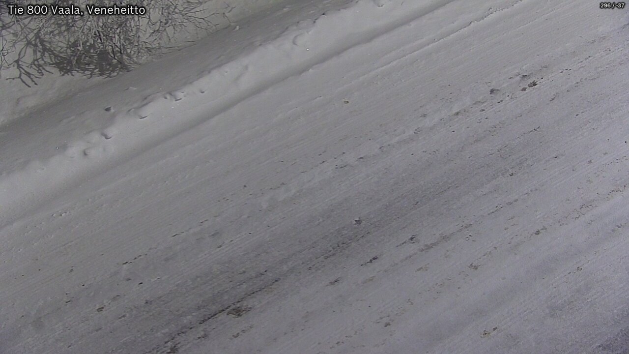 Weather Camera Image Road 800 Vaala, Veneheitto, Vaala, Pohjois-Pohjanmaa