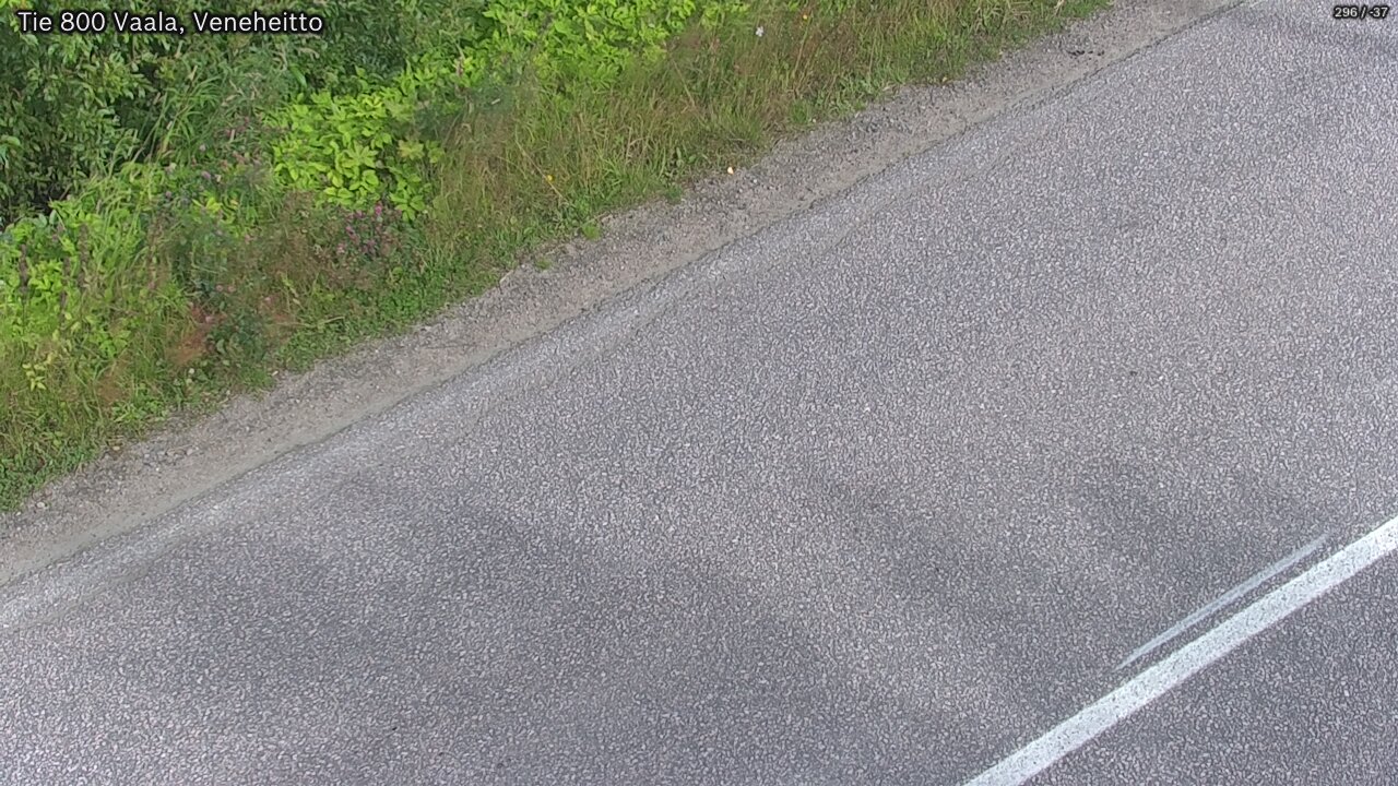Weather Camera Image Road 800 Vaala, Veneheitto, Vaala, Pohjois-Pohjanmaa