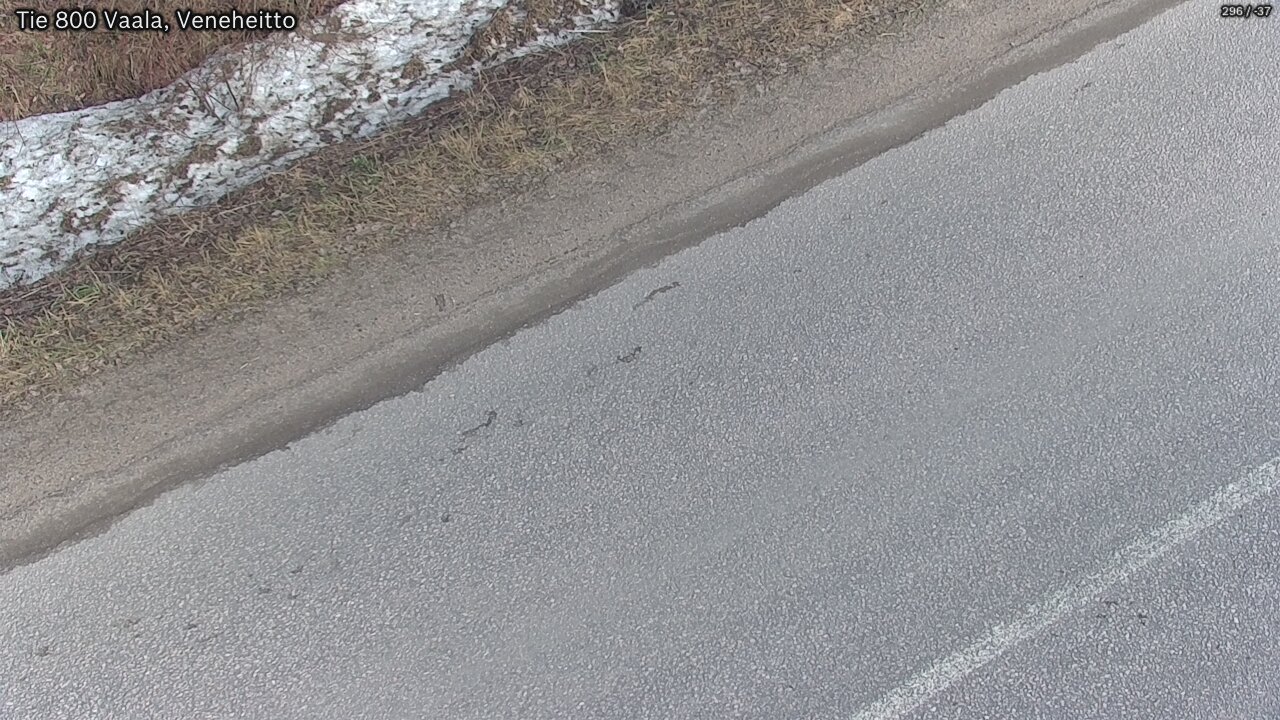 Weather Camera Image Road 800 Vaala, Veneheitto, Vaala, Pohjois-Pohjanmaa