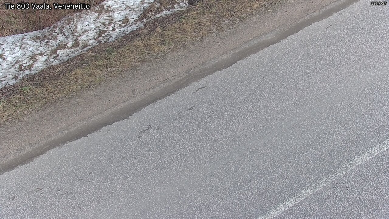 Weather Camera Image Road 800 Vaala, Veneheitto, Vaala, Pohjois-Pohjanmaa