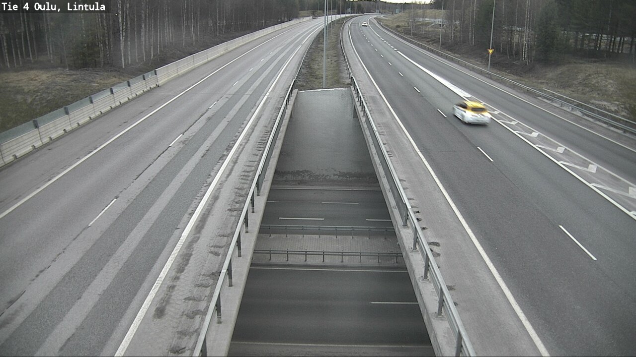 Weather Camera Image Väg 4 Uleåborg, Lintula, Oulu, Pohjois-Pohjanmaa
