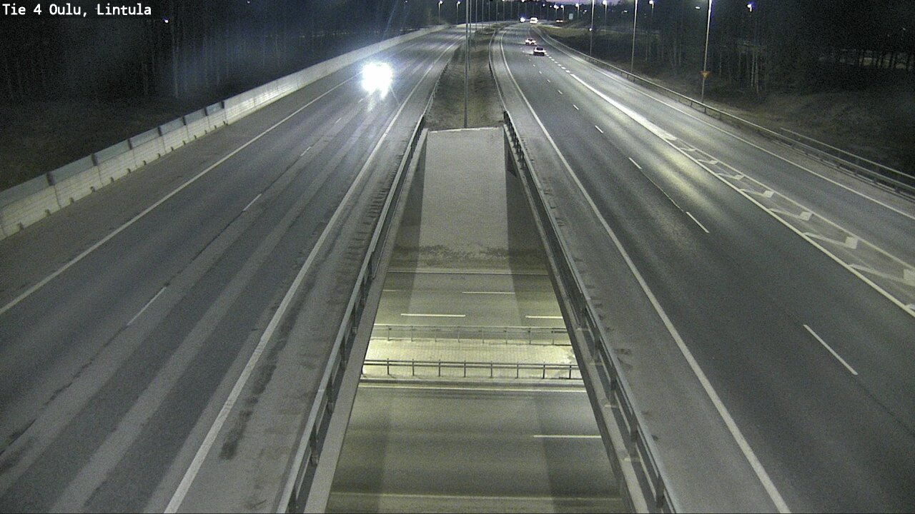 Weather Camera Image Väg 4 Uleåborg, Lintula, Oulu, Pohjois-Pohjanmaa