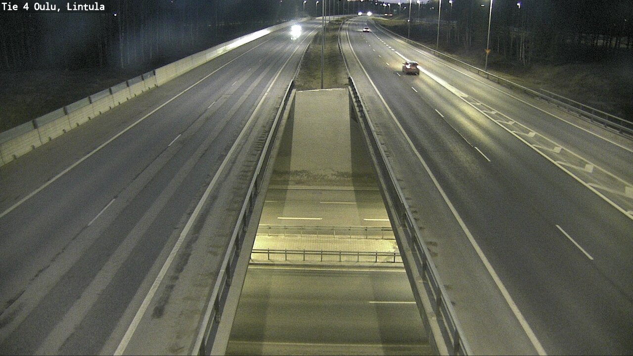Weather Camera Image Väg 4 Uleåborg, Lintula, Oulu, Pohjois-Pohjanmaa