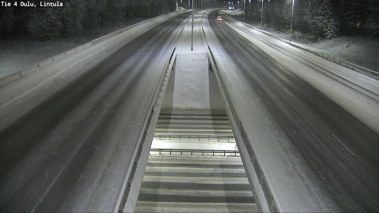 Weather Camera Image Väg 4 Uleåborg, Lintula, Oulu, Pohjois-Pohjanmaa
