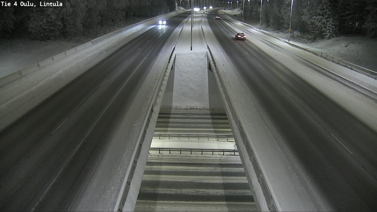 Weather Camera Image Väg 4 Uleåborg, Lintula, Oulu, Pohjois-Pohjanmaa