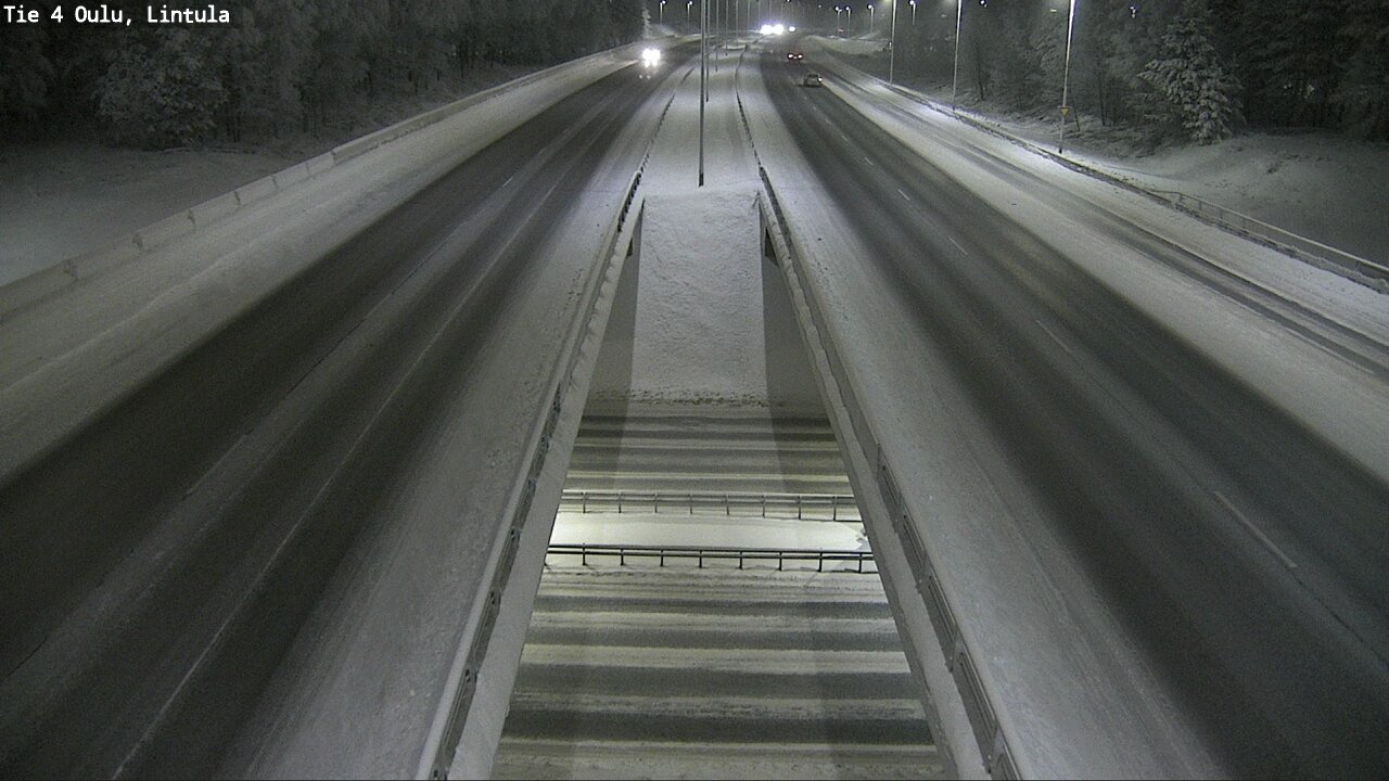 Weather Camera Image Väg 4 Uleåborg, Lintula, Oulu, Pohjois-Pohjanmaa