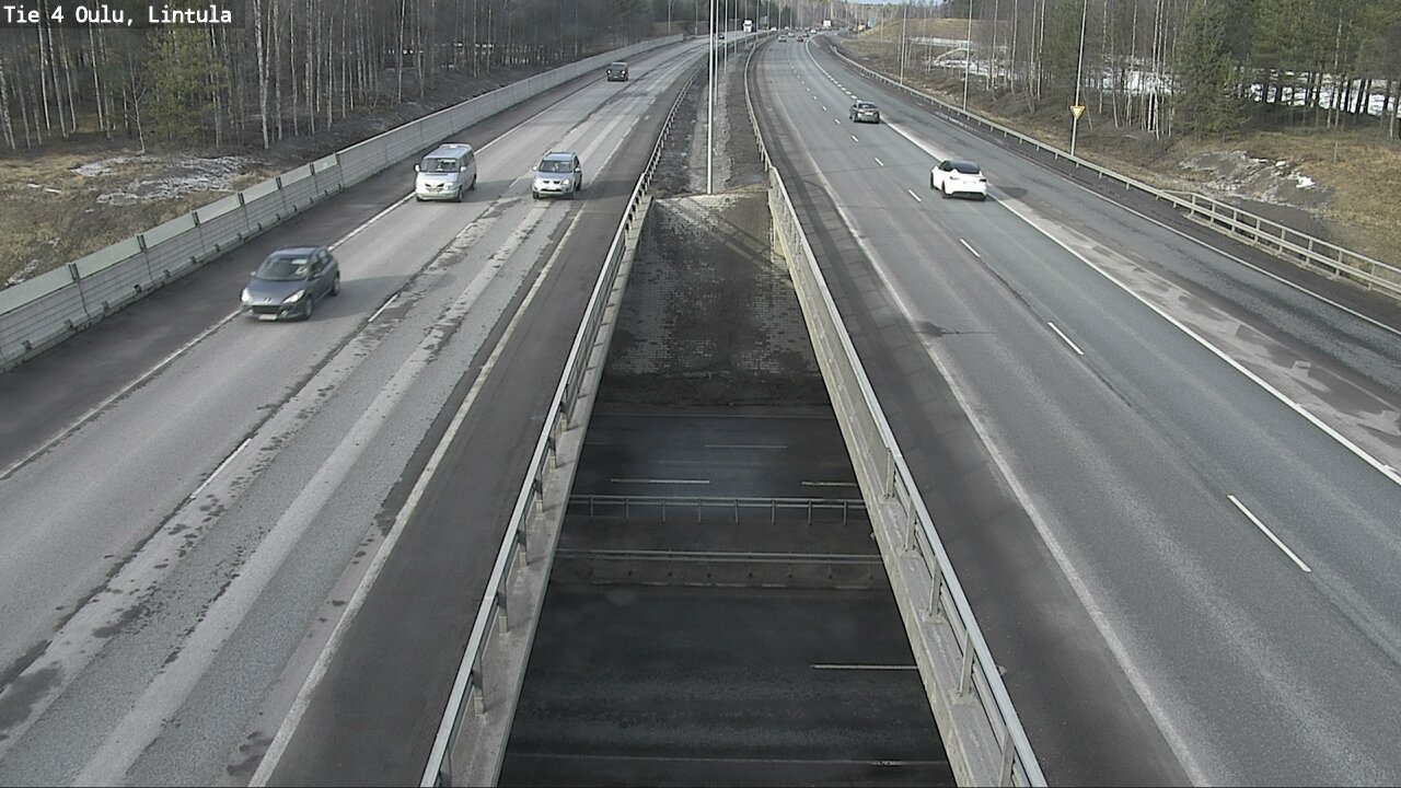 Weather Camera Image Road 4 Oulu, Lintula, Oulu, Pohjois-Pohjanmaa
