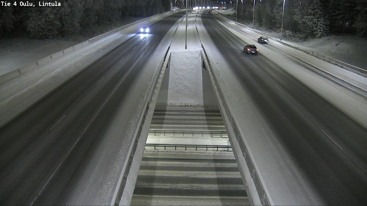 Weather Camera Image Väg 4 Uleåborg, Lintula, Oulu, Pohjois-Pohjanmaa