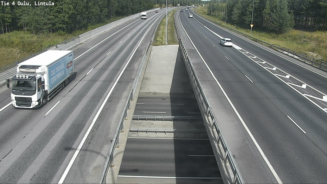 Weather Camera Image Väg 4 Uleåborg, Lintula, Oulu, Pohjois-Pohjanmaa