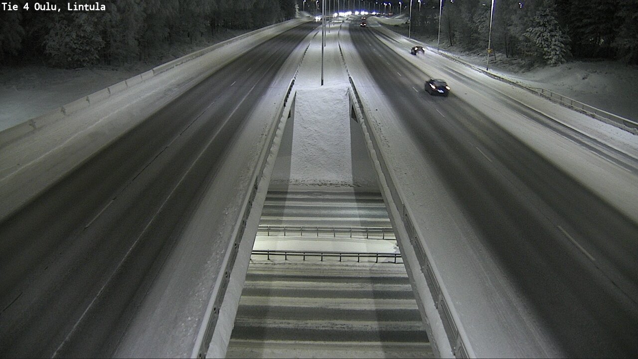 Weather Camera Image Väg 4 Uleåborg, Lintula, Oulu, Pohjois-Pohjanmaa