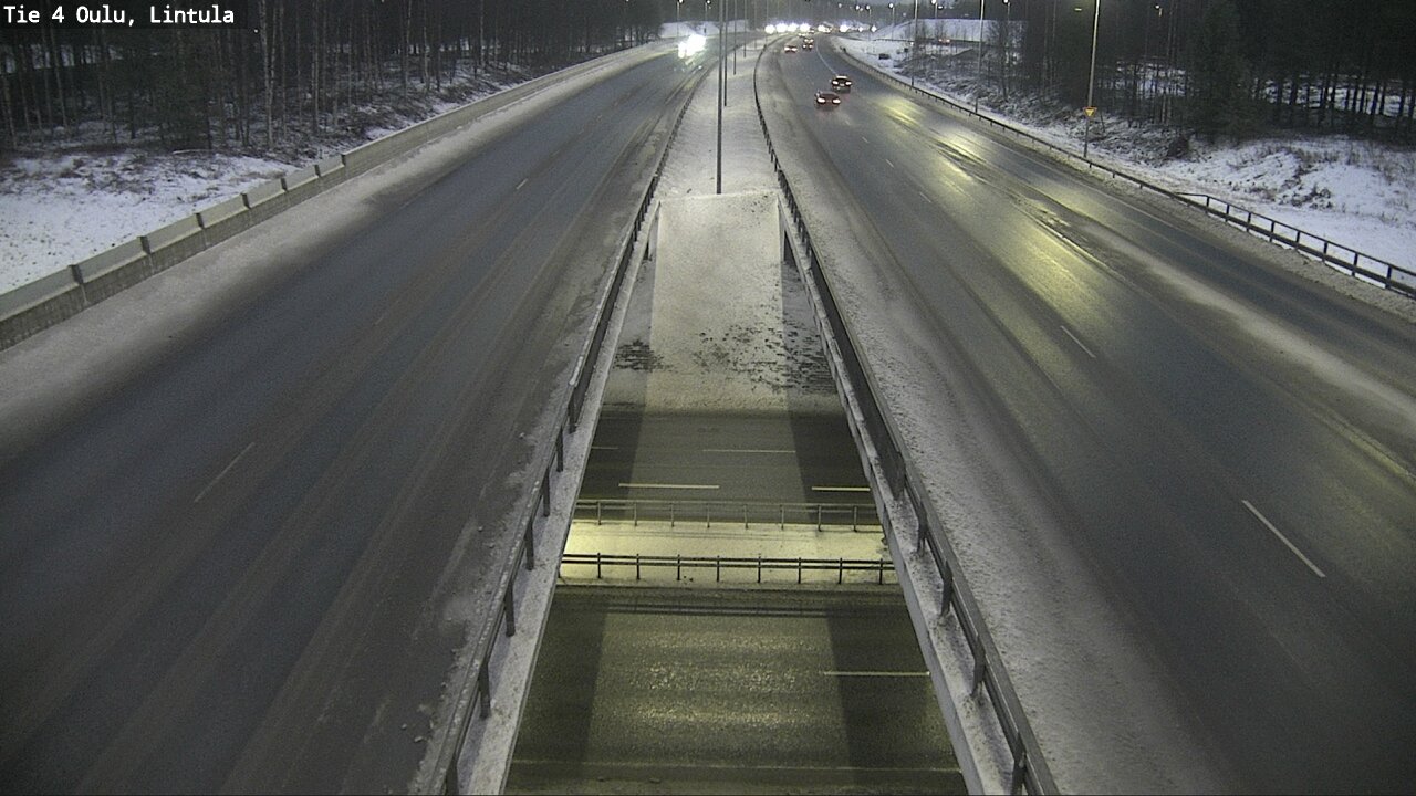 Weather Camera Image Road 4 Oulu, Lintula, Oulu, Pohjois-Pohjanmaa