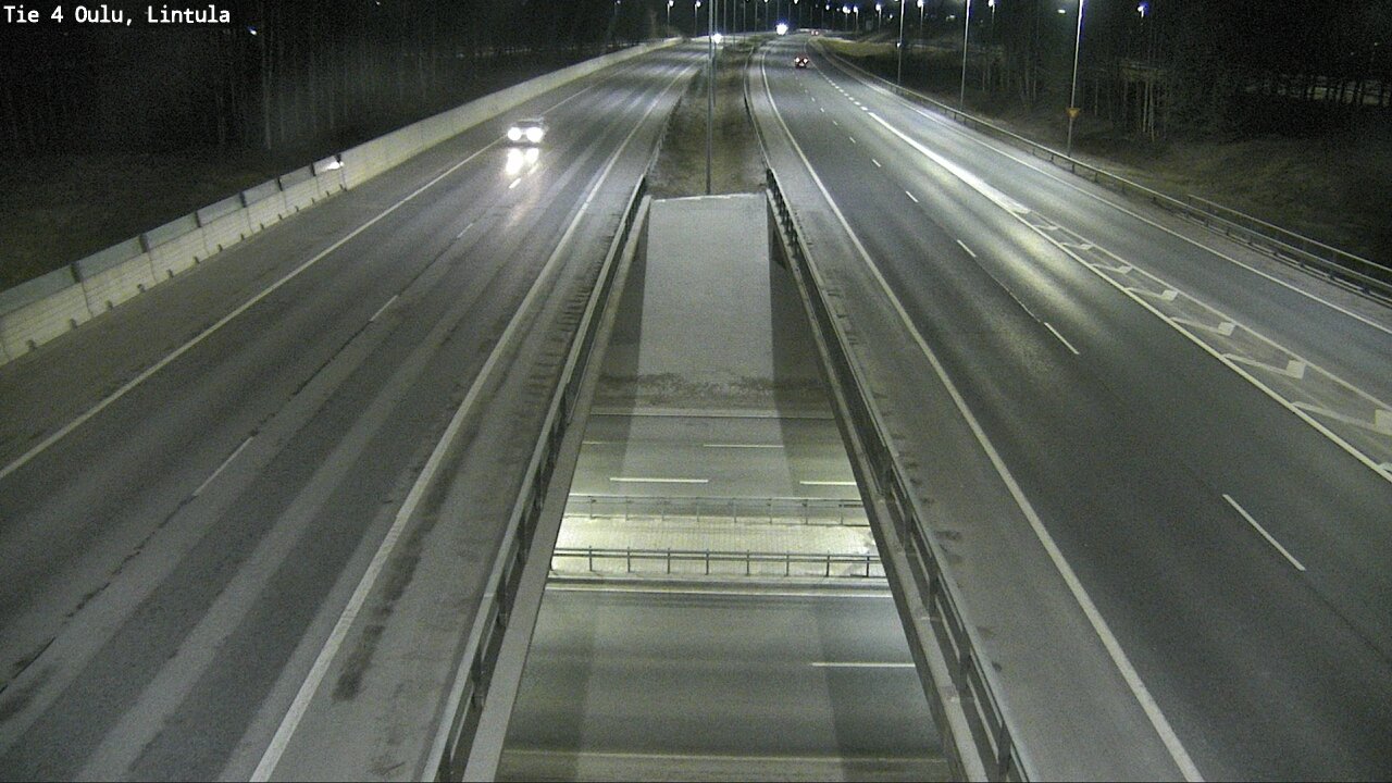 Weather Camera Image Väg 4 Uleåborg, Lintula, Oulu, Pohjois-Pohjanmaa