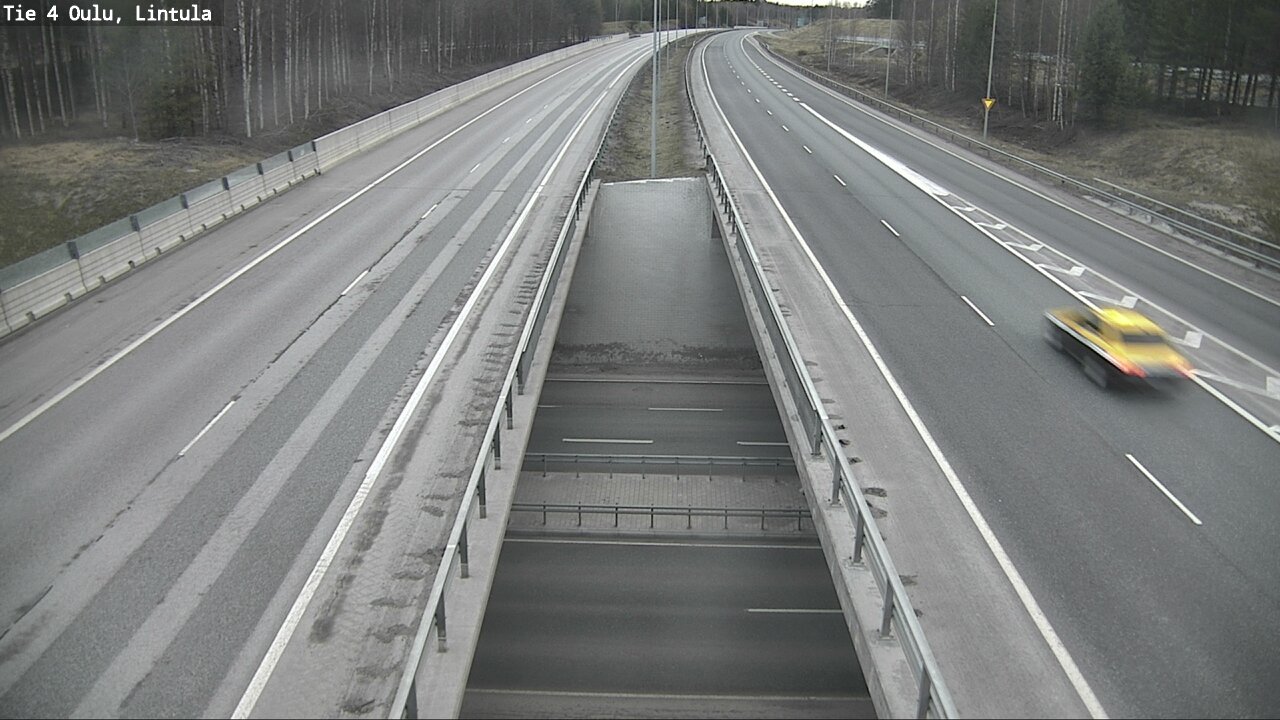 Weather Camera Image Väg 4 Uleåborg, Lintula, Oulu, Pohjois-Pohjanmaa