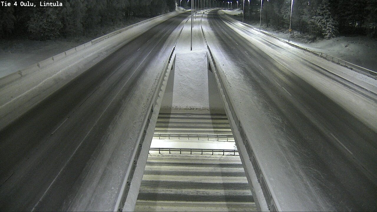 Weather Camera Image Väg 4 Uleåborg, Lintula, Oulu, Pohjois-Pohjanmaa