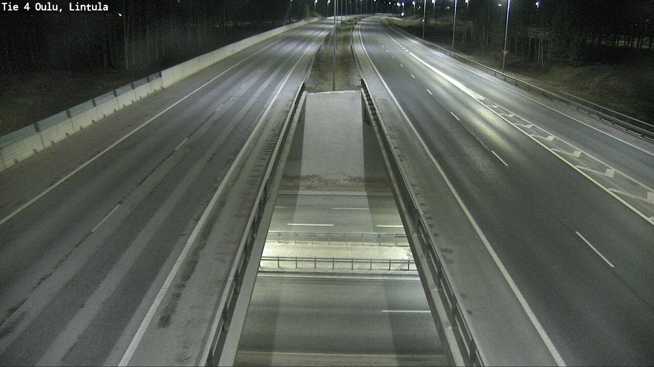 Weather Camera Image Väg 4 Uleåborg, Lintula, Oulu, Pohjois-Pohjanmaa