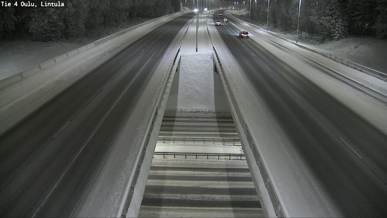 Weather Camera Image Väg 4 Uleåborg, Lintula, Oulu, Pohjois-Pohjanmaa