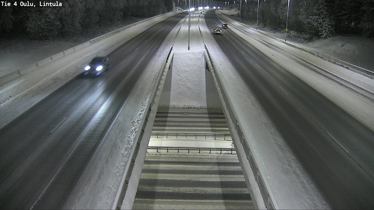 Weather Camera Image Väg 4 Uleåborg, Lintula, Oulu, Pohjois-Pohjanmaa