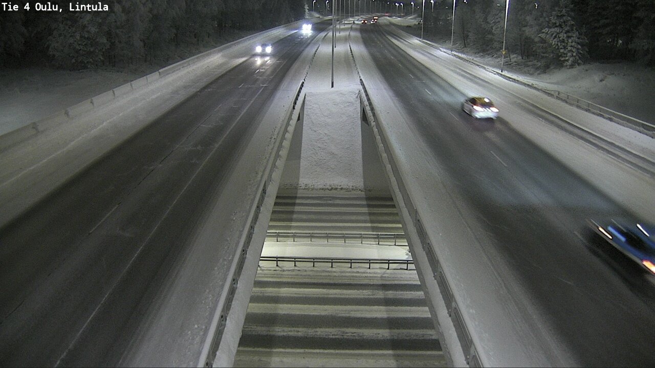 Weather Camera Image Väg 4 Uleåborg, Lintula, Oulu, Pohjois-Pohjanmaa