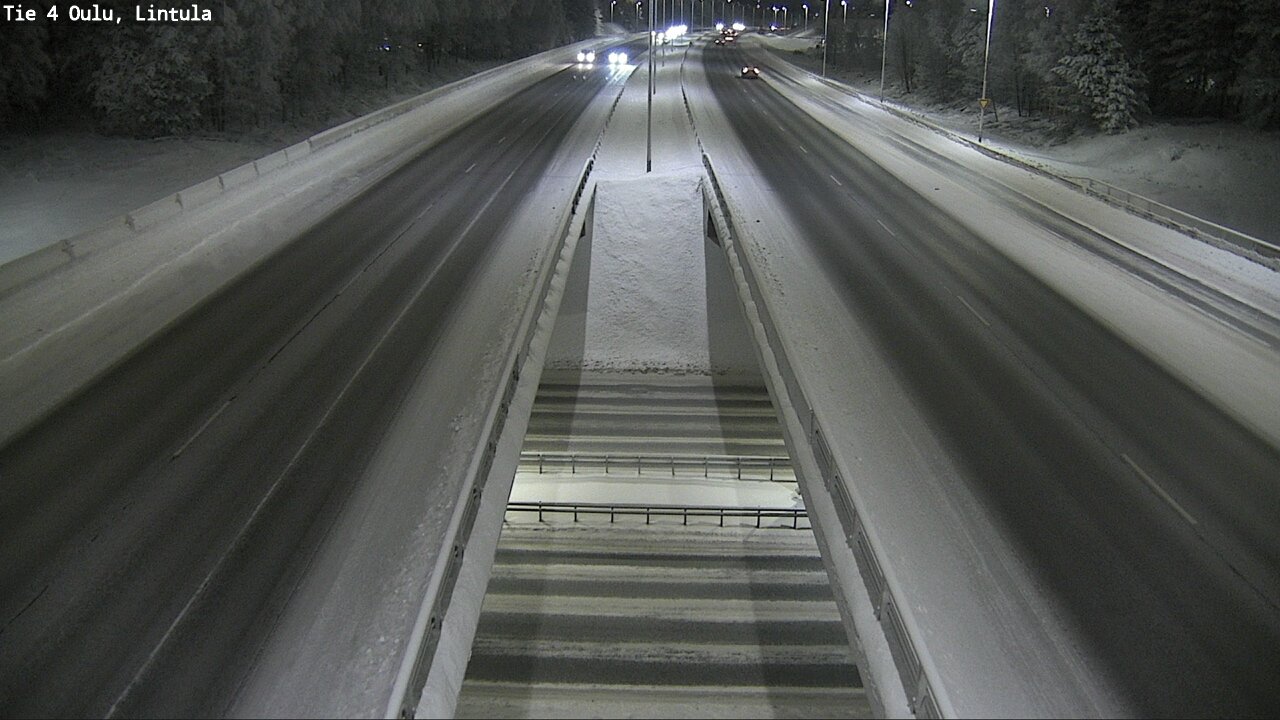 Weather Camera Image Väg 4 Uleåborg, Lintula, Oulu, Pohjois-Pohjanmaa