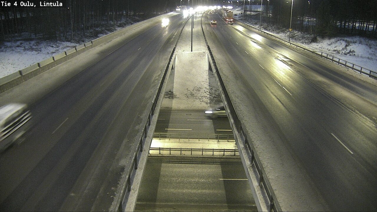 Weather Camera Image Väg 4 Uleåborg, Lintula, Oulu, Pohjois-Pohjanmaa