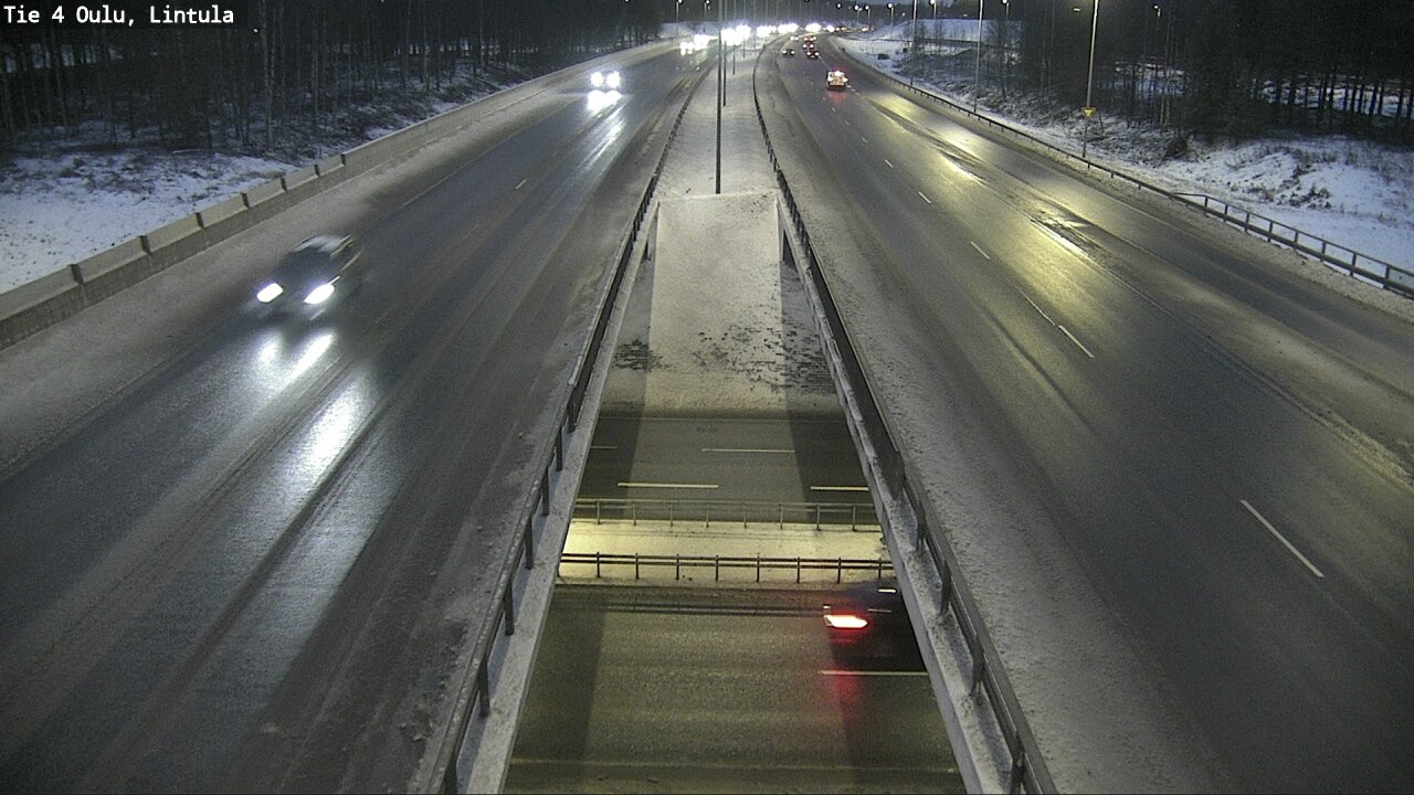 Weather Camera Image Väg 4 Uleåborg, Lintula, Oulu, Pohjois-Pohjanmaa