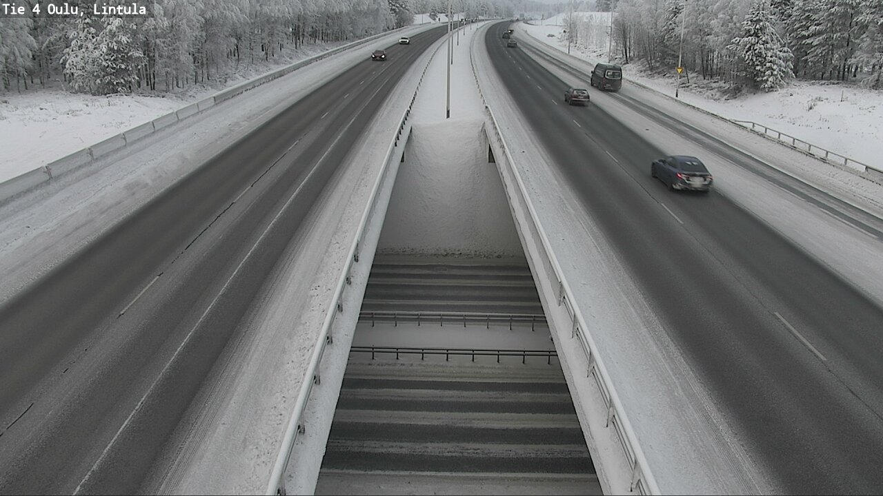 Weather Camera Image Väg 4 Uleåborg, Lintula, Oulu, Pohjois-Pohjanmaa