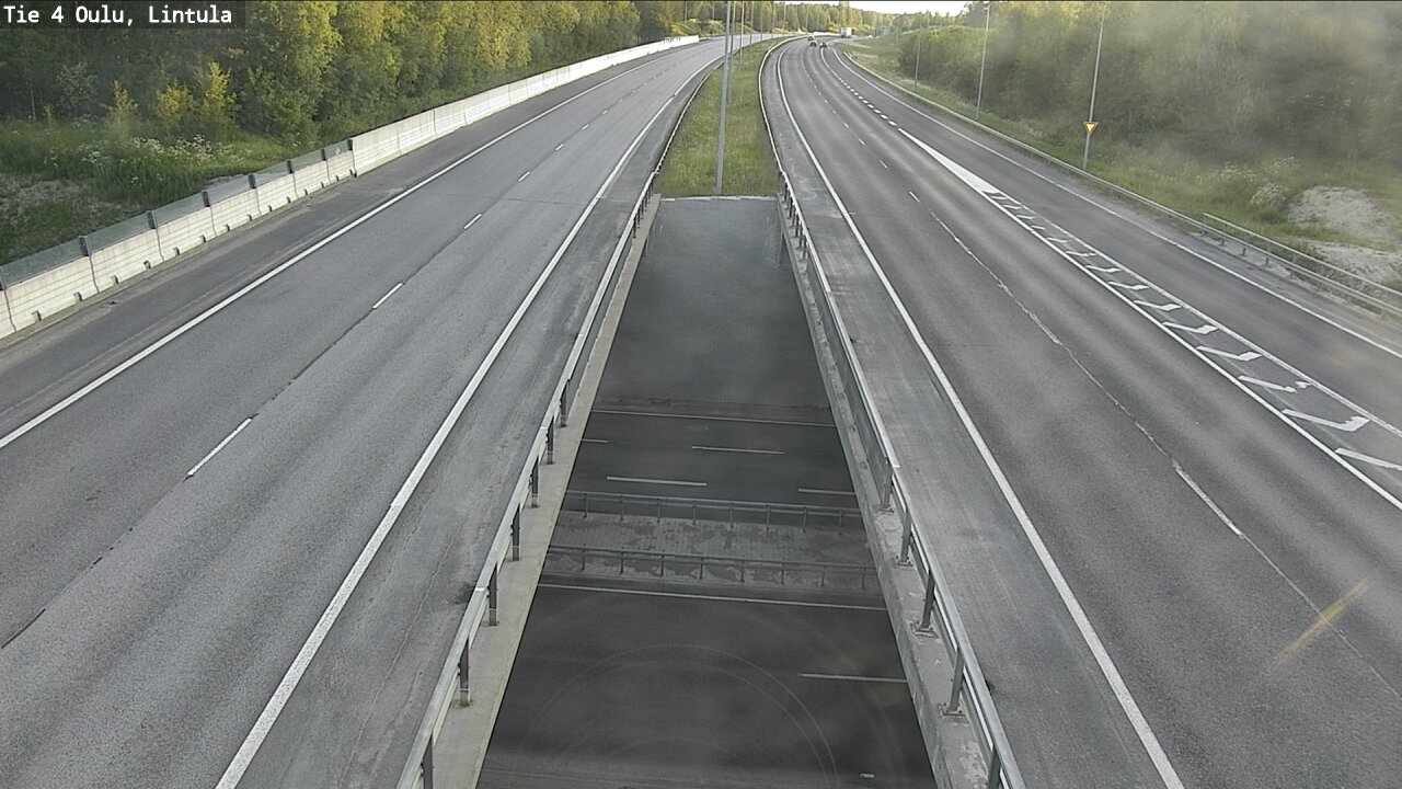 Weather Camera Image Road 4 Oulu, Lintula, Oulu, Pohjois-Pohjanmaa